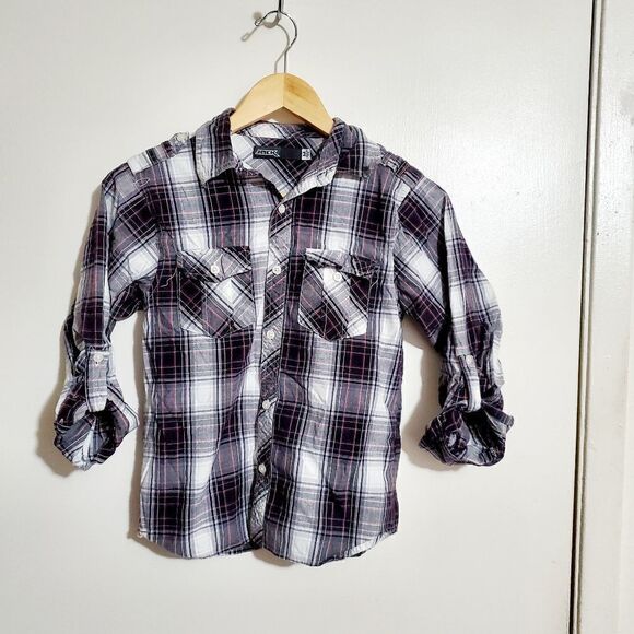 Jack Black/Gray Plaid Button Down Shirt Size M - Picture 2 of 8